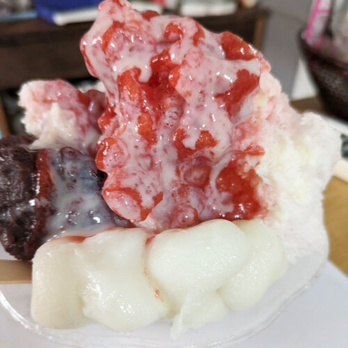 あんこいちごミルク金時白玉